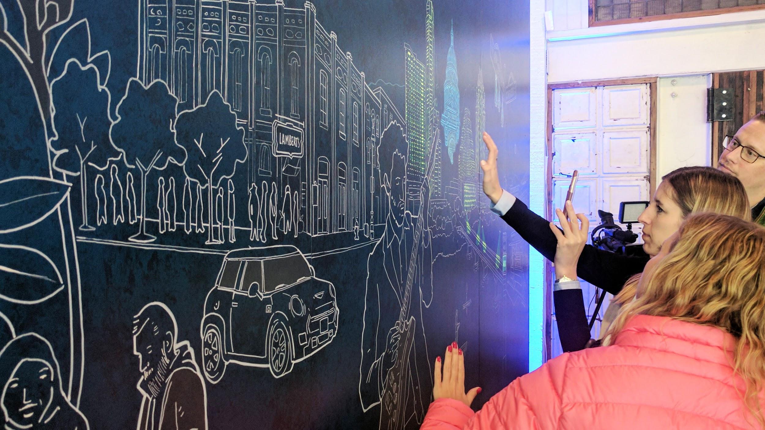 SXSW touch-capacitive mural