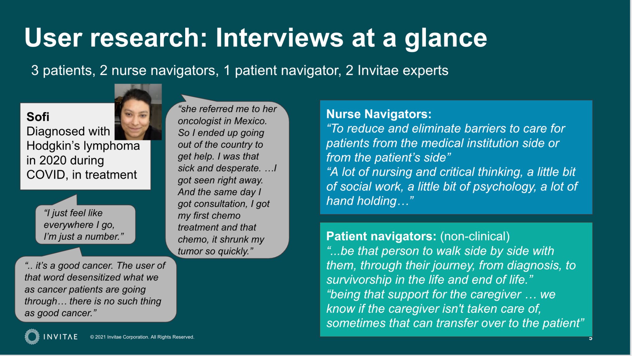 User research interviews at a glance