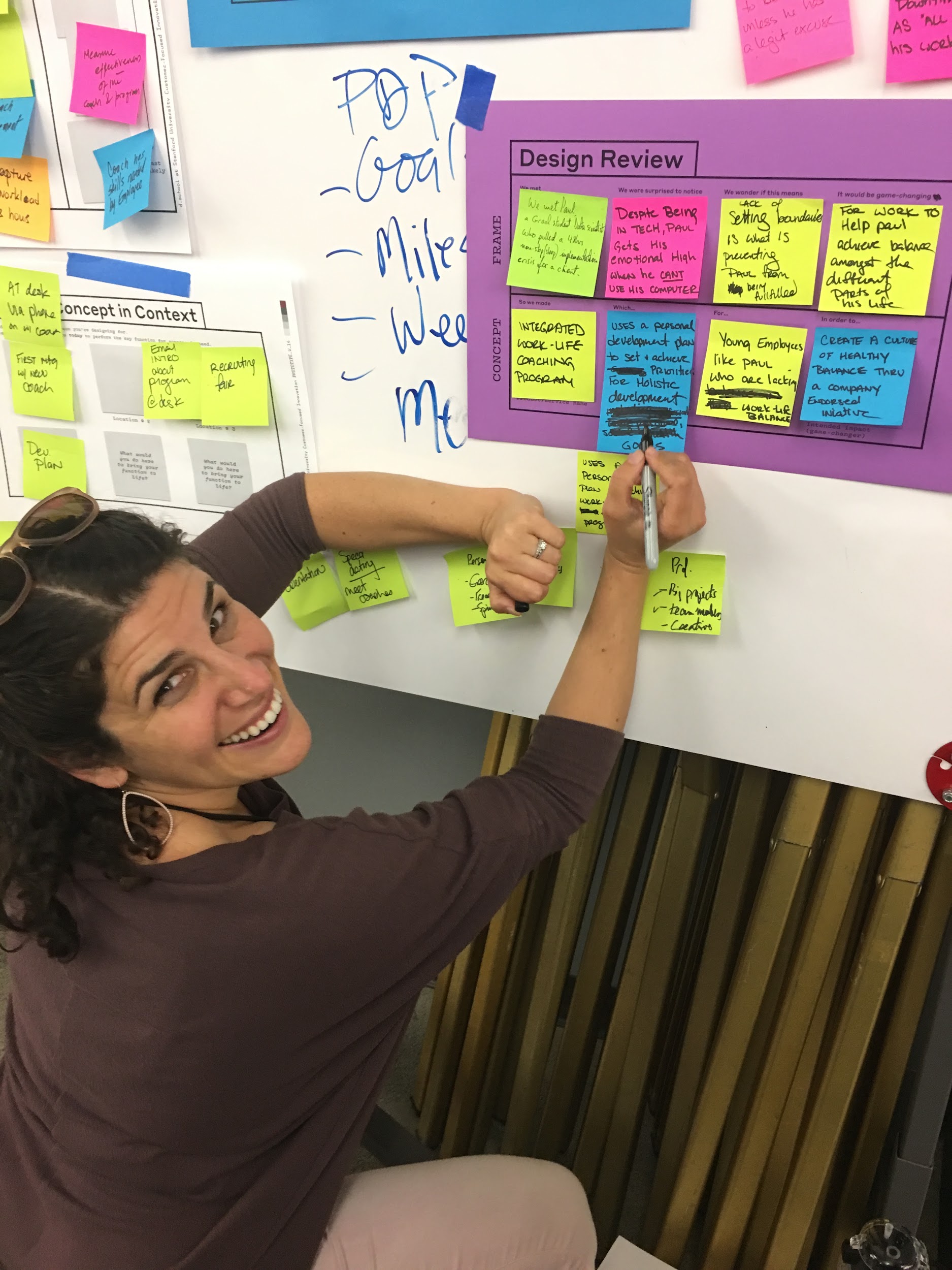 Jess Kessin at a design workshop